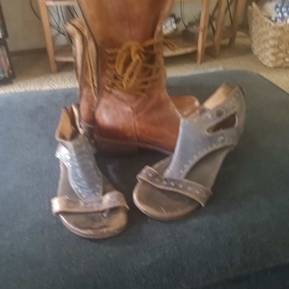 Boots and sandals, size 6 1/2